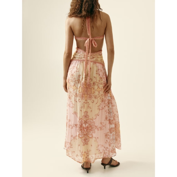 H&M Open-Back Halterneck Dress, ₹5,999