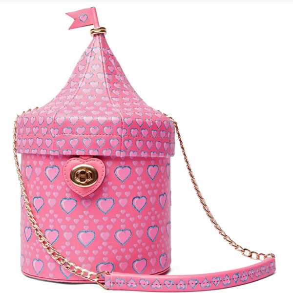 Siddhartha Bansal Pink Heart Circus Tent Embroiderd Hand Bag, ₹20,000