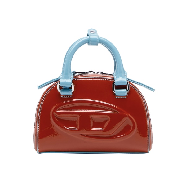 Diesel Brown 1DR Dome-Mini Crossbody Bag With Naplak Effect, ₹35,000