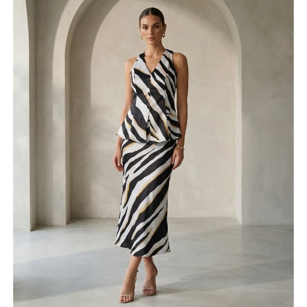 Missy Co Belly Printed Skirt, ₹3,600