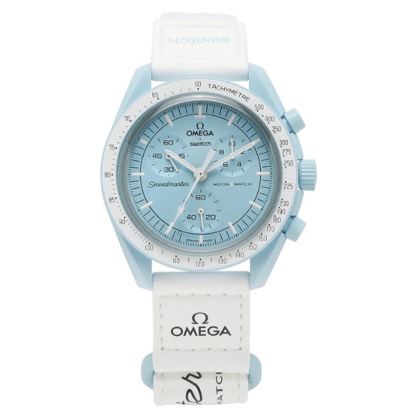 Omega Swatch x Omega Bioceramic Moonswatch Mission to Uranus, ₹35,000