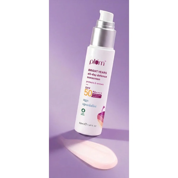 Plum Bright Years All-Day Defence SPF 50 PA++++ Sunscreen, ₹875