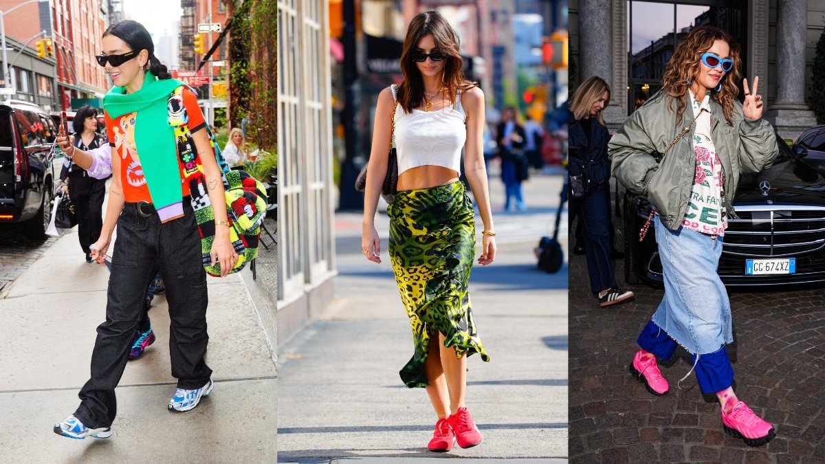 Colourful sneakers made for bright, carefree summer days