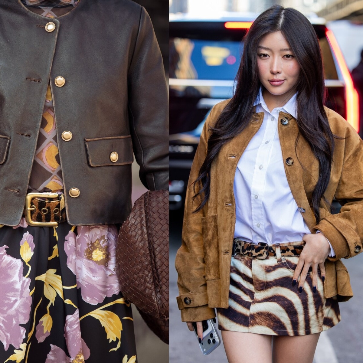 Dial up the drama this season with these animal-print belts 