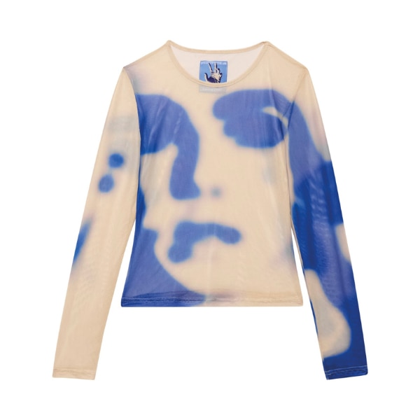 KidSuper Studios Blurry Face Mesh Top, ₹10,700 approx.