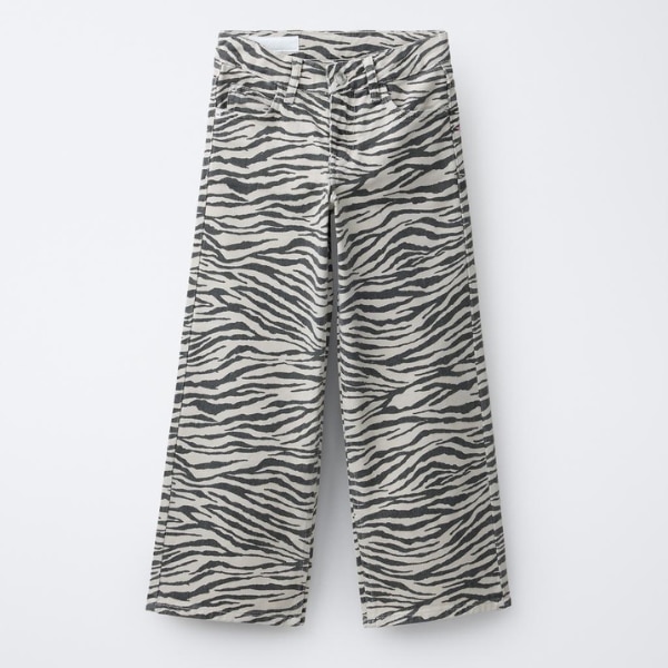 Zara Zebra Print Wide-Leg Jeans, ₹2,950