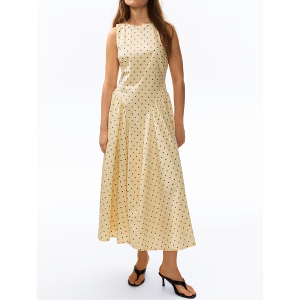 H&M Open-Back Cotton Poplin Dress, ₹2,299