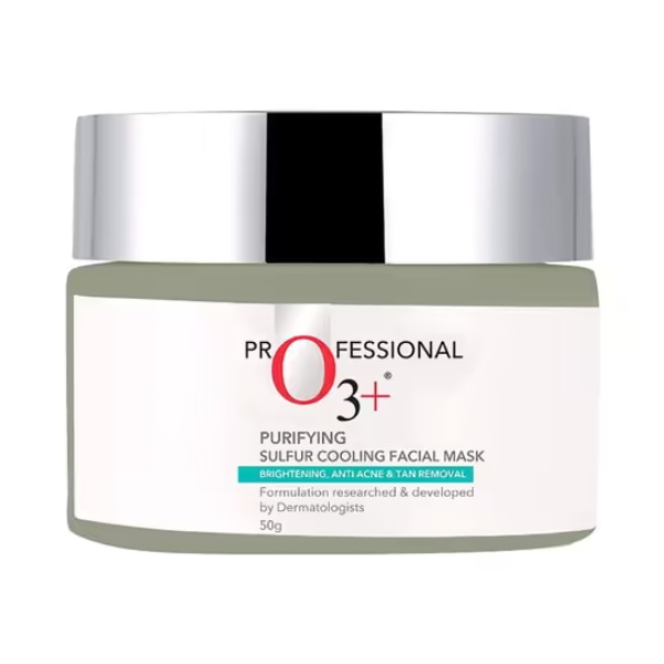 O3+ Professional Dermal Zone Purifying Sulfur Cooling Facial Mask, ₹830