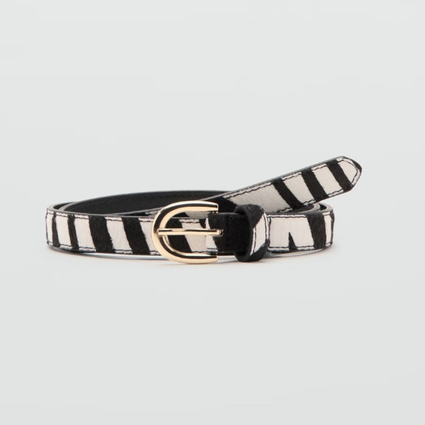 Mango Animal Print Leather Belt, ₹2,590