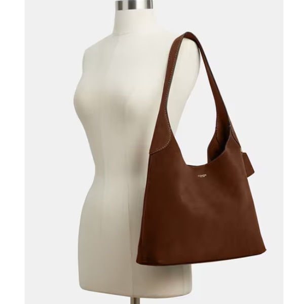 Coach Brooklyn 34 Suede Shoulder Bag, ₹49,999