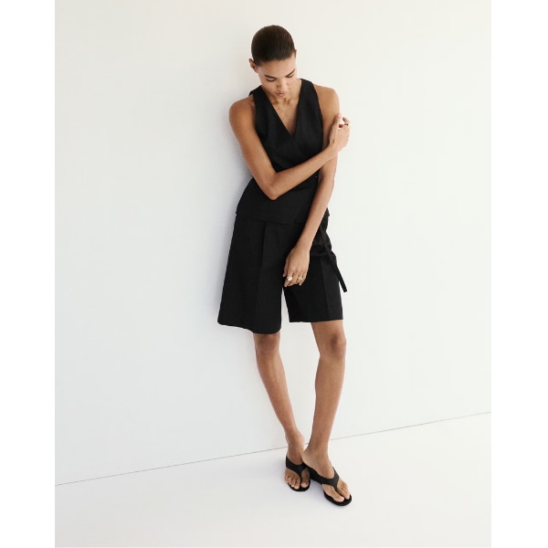Mango Combined Linen Wrap Jumpsuit, ₹5,999