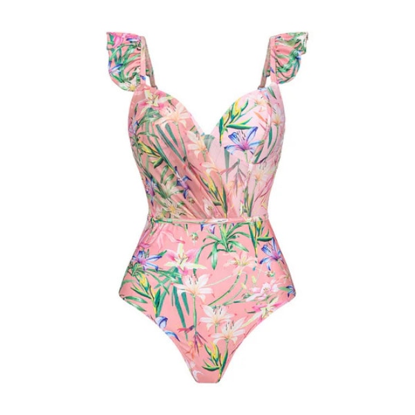 Miakee Pastel Tide Ruffle Swimsuit, ₹4,075