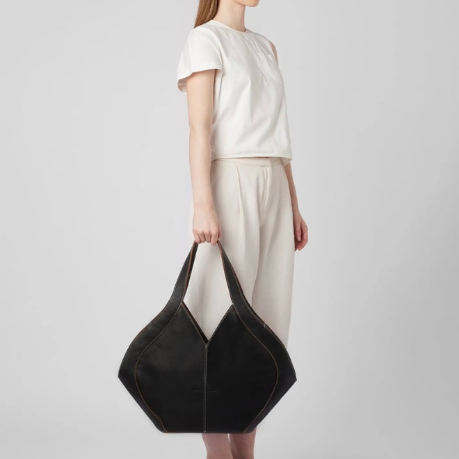 Behno NY Safra Tote Pebble Black Bag, ₹28,500