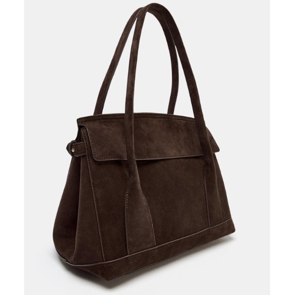 Zara Split Suede Leather City Bag, ₹ 10,950