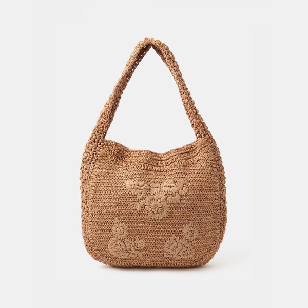 Accessorize London Slouchy Raffia Flower Bag, ₹8,195