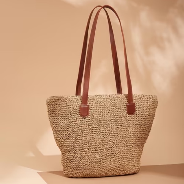 Fabindia Beige Raffia Tote, ₹2,999