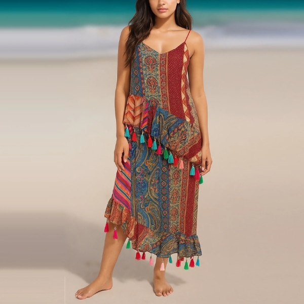 The Beach Company Printed Fun Tassels Dress, ₹3,650