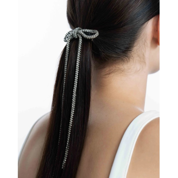 Amama Lumina Liana Bow Barette Clip In Sparkling White, ₹2,500