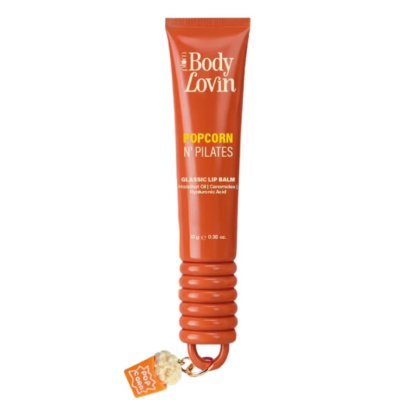Plum BodyLovin' Glassic Lip Balm in Popcorn N' Pilates, ₹399