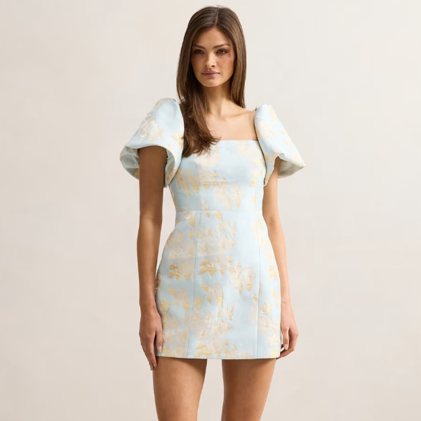 Forever New Florence Floral Jacquard Mini Dress, ₹9,800