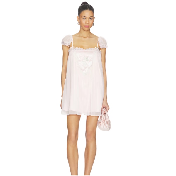 For Love & Lemons Rae Rose Mini Dress, ₹35,199