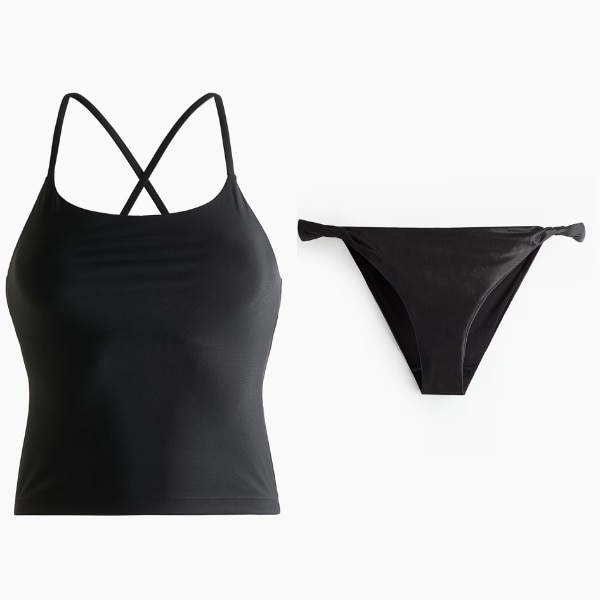 H&M Integral-bra TankiniTtop with Lycra® Xtra Life™,  ₹1,999