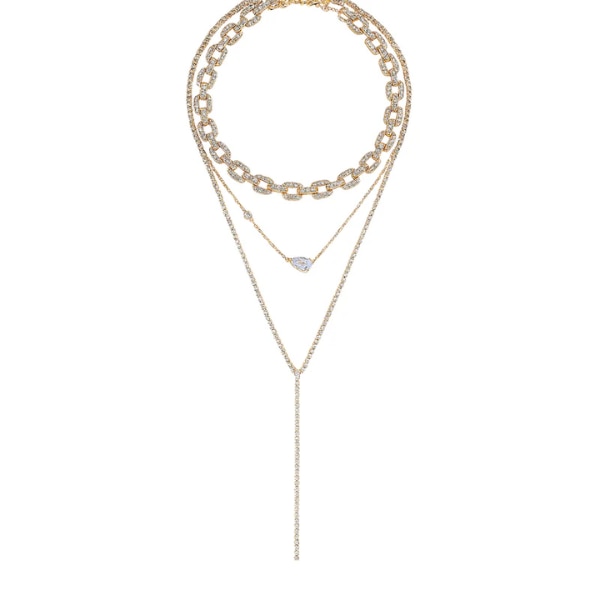 Amalfa Lina Multi-Layered Necklace Stack, ₹2,999