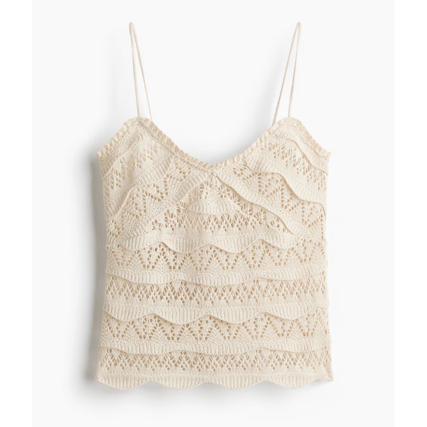 H&M Pointelle-Knit Strappy Top, ₹1,499