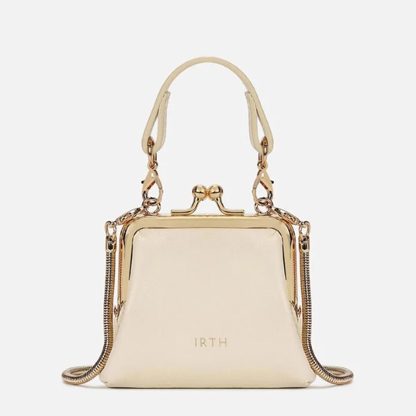 Irth Juliet Leather Miniature Kiss Lock, ₹1,795