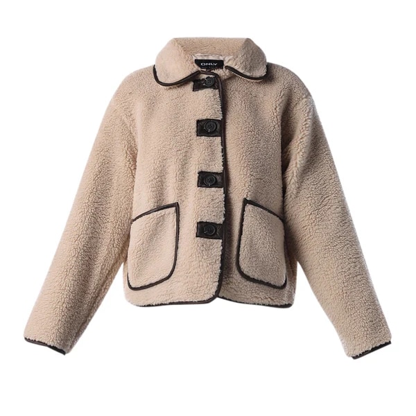 Only Beige Teddy Jacket, ₹5,499