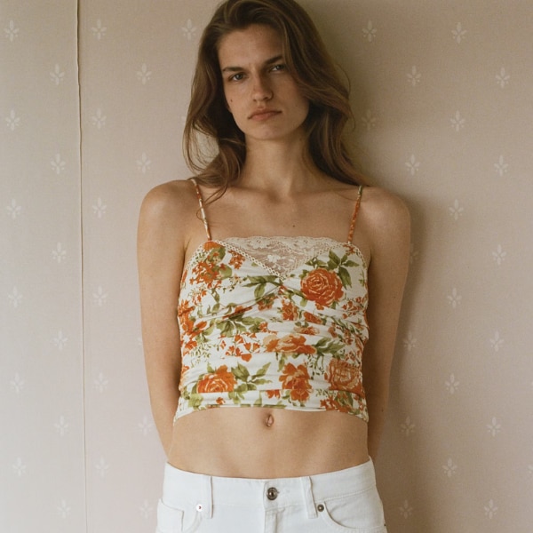 Mango Draped floral Top, ₹4,299
