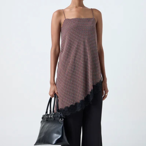 Westside Wardrobe Dark Brown Polka Dot Top, ₹1,499