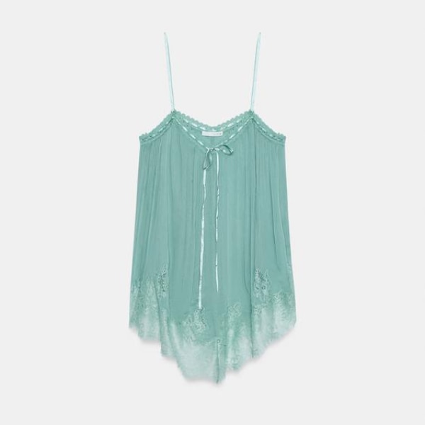 Zara ZW Collection Lace Strap Top, ₹2,950