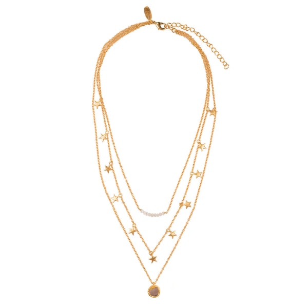 Zariin Written In The Stars Three-Layered Moon Beads Necklace, ₹3,999