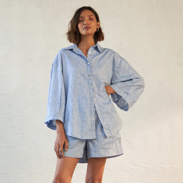 Amala Earth Cotton Oversized Shirt for Women, ₹3,290