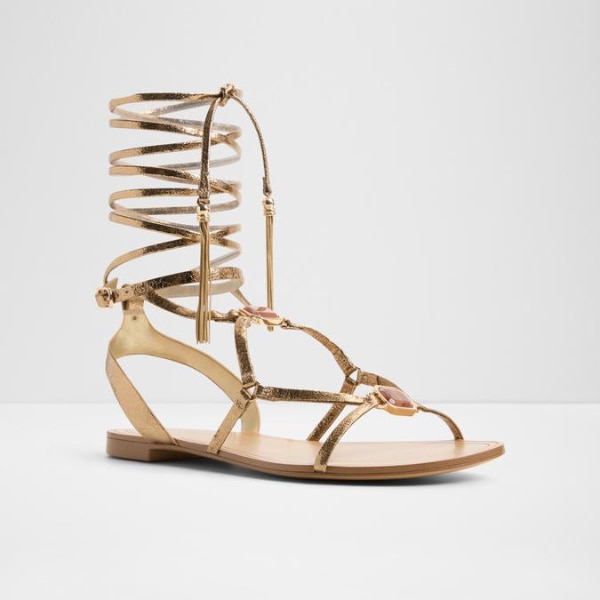 Aldo Andrina Gold Women Flats, ₹14,999
