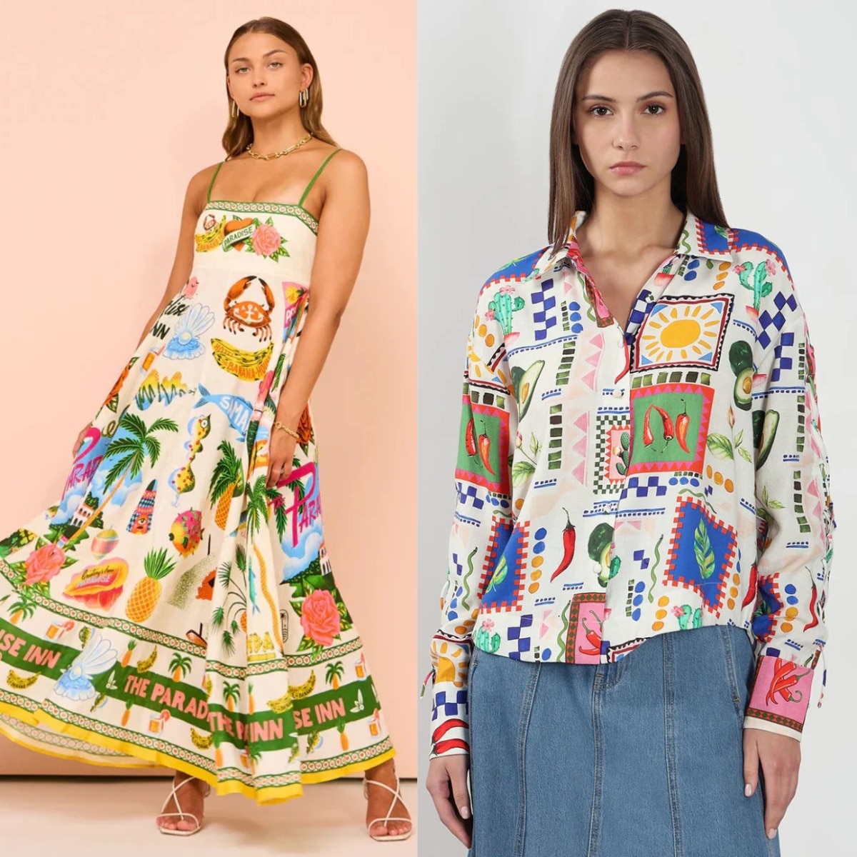 Postcard print fashion is the cheerful trend we're wearing this monsoon