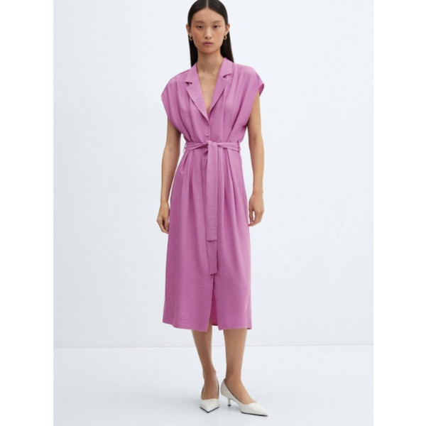 Mango Shirt Midi Dress with Belt, ₹4,990