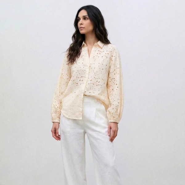 Dakauz Luna Broderie Statement Shirt, ₹3,499