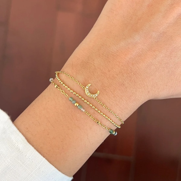 Bloome Eclipse Beaded Moon Bracelet, ₹1,699