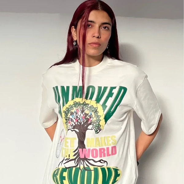 Inner Saints Revolve Off White Oversized T-Shirt, ₹1,799