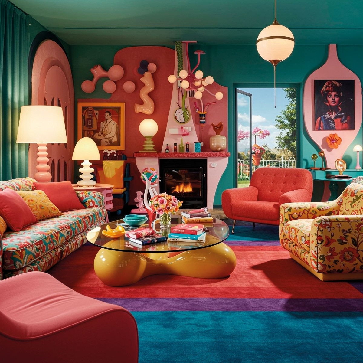 Quirky retro home decor ideas for anyone who believe more is more