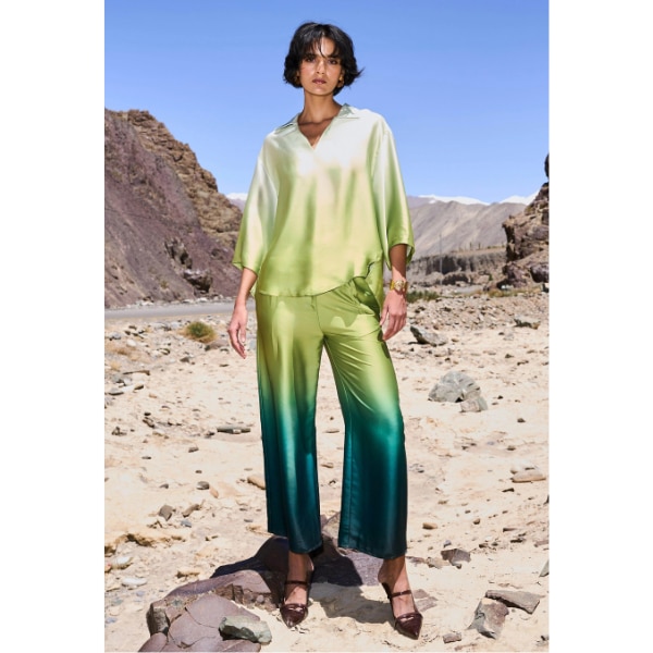 Dash & Dot Ombré Satin Pant, ₹4,390
