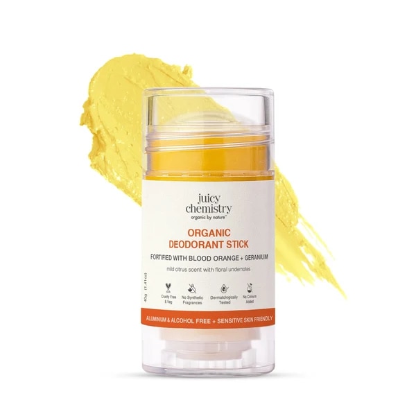 Juicy Chemistry Organic Deodorant Fortified with Blood Orange + Geranium, ₹599