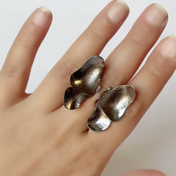 Ogaan Figmenterie Wings Of Spring Open Flexible Ring, ₹2,500