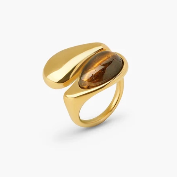 Palmonas Chic Brown Stone Ring, ₹2,899