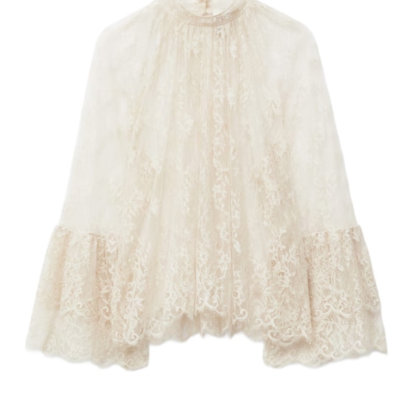 & Other Stories Flounced Lace Blouse, ₹12,452