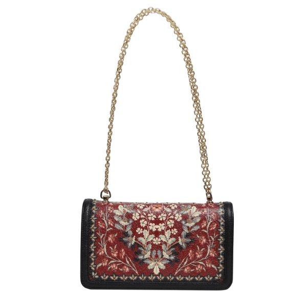 Ritu Kumar Red & Navy Alvina Sling Bag, ₹14,500