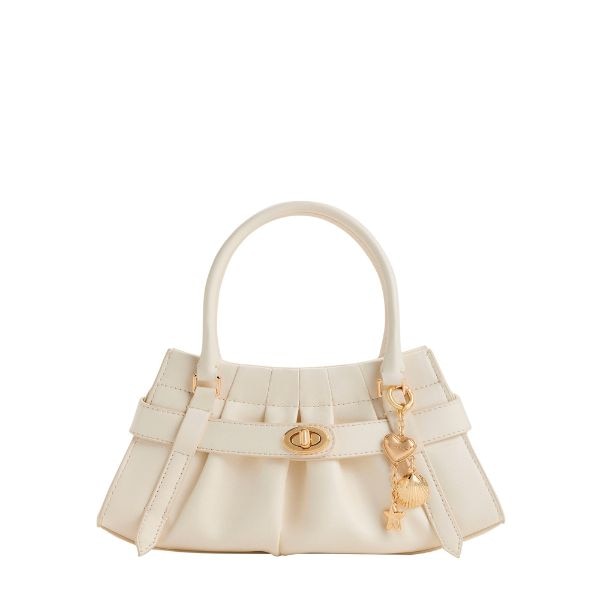 Charles & Keith Isolde Belted Ruched Crossbody Bag, ₹13,999