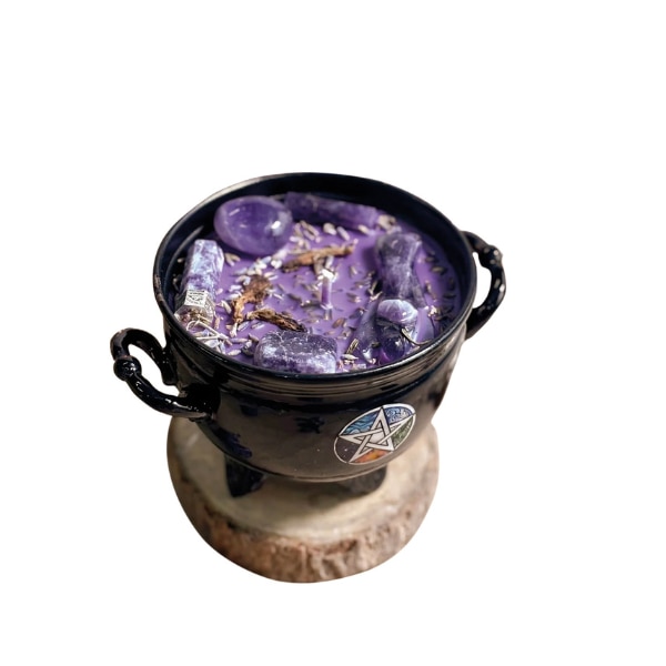 The Lilith Store Calm & Focus Crystal Treasure Cauldron Soy Candle, ₹2,997